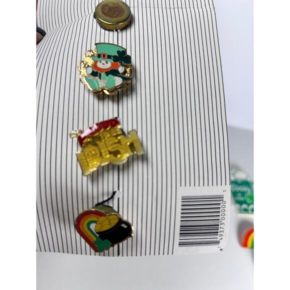 Vtg 9 Vintage Irish Pinbacks and Button Covers St. Patricks Day Lot Ireland Flag - Picture 3 of 11